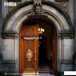 Solid Wood Classic Door Outside Door Design No-8505