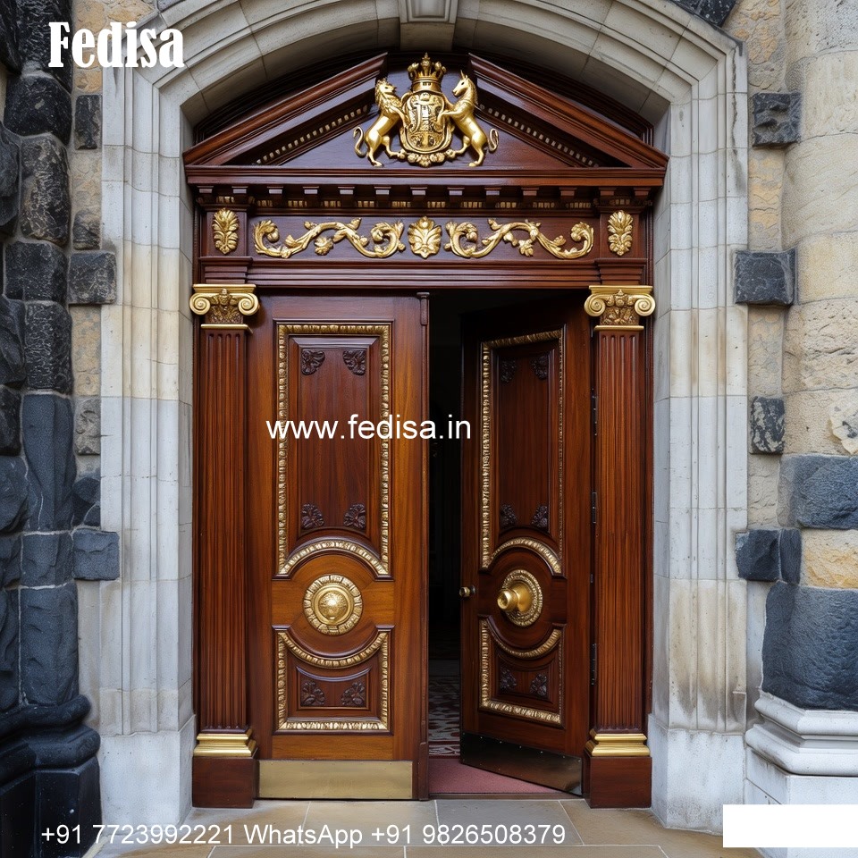 Main Door Classic Design Wooden Panel Door Design No-8518
