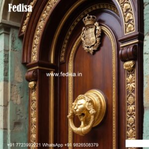 European Classic Door Wooden Safety Door Designs Catalog No-8552