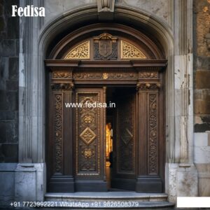 Italian Style Wooden Doors Metal Safety Door Design No-8558