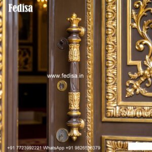 Elegant Door Design Wooden Jali Door No-8581