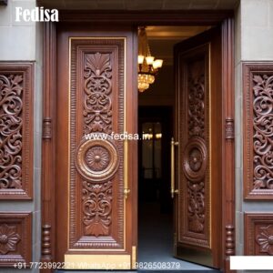 Ornate Door Design Carving Door No-8597