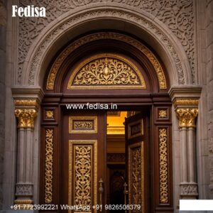 Carved Door Patterns Aluminum Jali Door No-8611