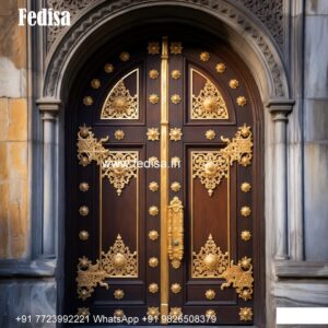 Glass Panel Classic Door Ss Gate Design Single Door No-8658