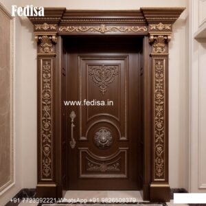 Hardwood Traditional Doors Puja Room Door No-8674