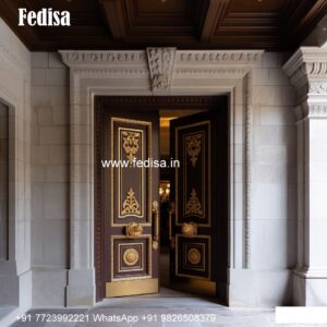 Carved Door Patterns Terrace Door Design No-8693