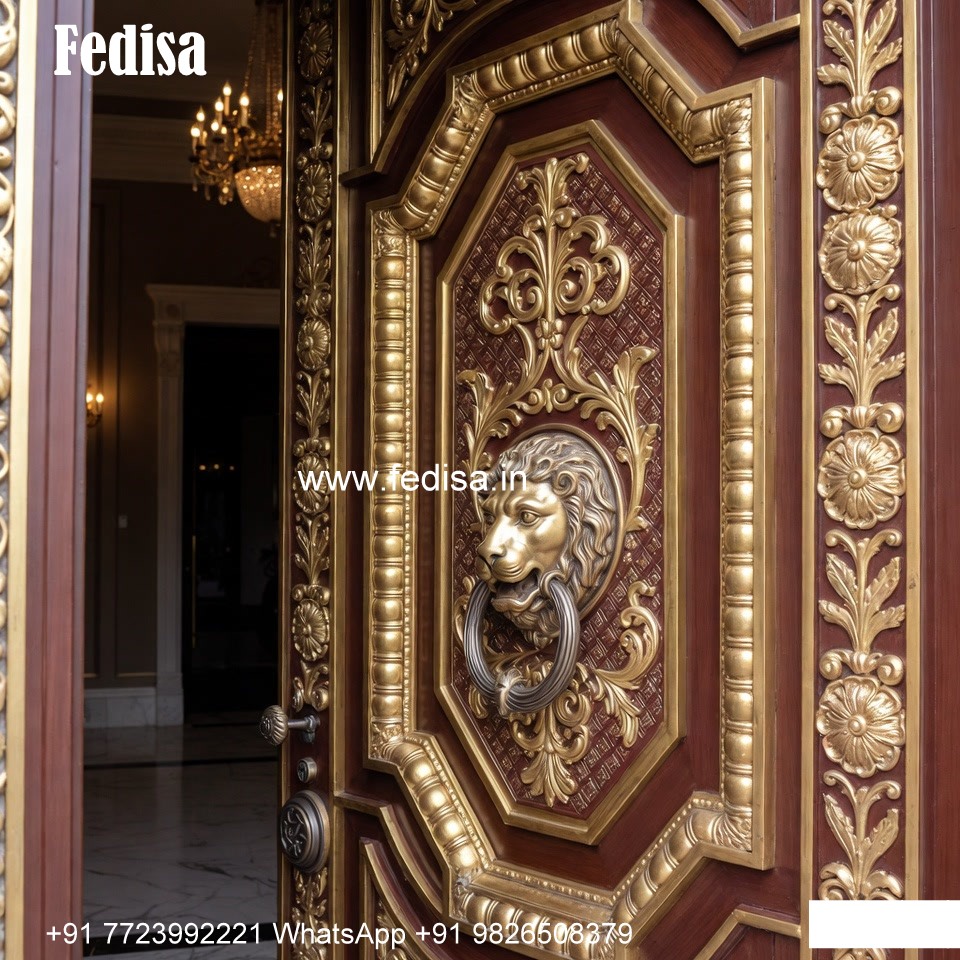 Traditional Carved Wooden Front Door Ideas Sunmica Door Design Price No-8730