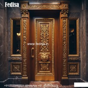 Engraved Wooden Door Jali Ka Darwaja No-8739