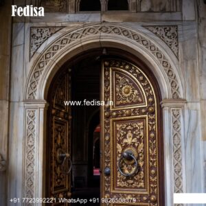 Traditional Door Design Jali Door Design With Glass No-8742