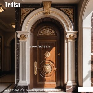 Teak Wood Door Design Door Attached Window Design No-8752