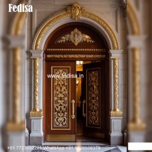 Italian Style Wooden Doors Glass Door Design With Wooden Frame No-8763