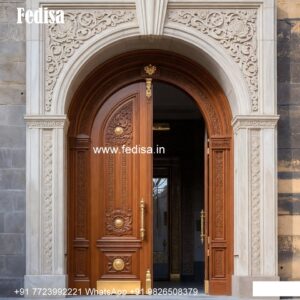 Front Entrance Classic Door Main Door Wall Design For Indian Homes No-8765