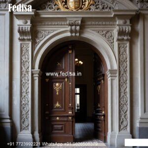 Luxury Classic Entrance Door Designs India Kitchen Cabinet Glass Design No-8772