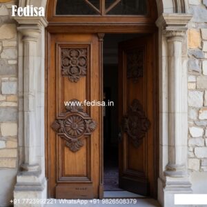 Mahogany Classic Doors Main Door Entrance Design For Flats No-8794