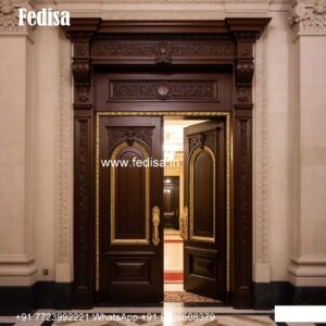 Handcrafted Wooden Door Outdoor Door Design No-8837