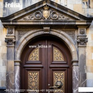 Classic Wooden Main Door Design For Home Stainless Door Design No-8893