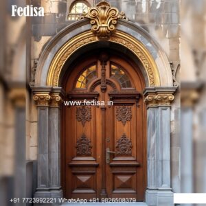 Traditional Carved Wooden Front Door Ideas Roller Door Designs No-8894
