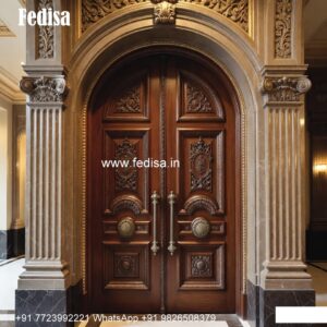 Hardwood Traditional Doors Home Main Door Design In Wood No-8920