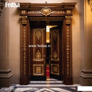 Vintage Wooden Door Jali Gate Design Iron No-8948