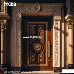 European Classic Door Wooden Double Door Design For Home No-8962