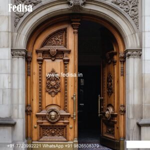 Italian Style Wooden Doors Double Door Wooden Gate Design No-8968