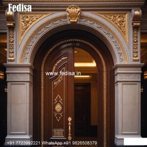 Classic Wooden Main Door Design For Home Aluminum Net Door Design No-9016