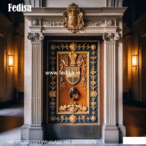 Arch Top Wooden Door Collapsible Door Design No-9025