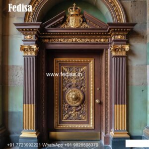 Glass Panel Classic Door Door Design Drawing No-9027