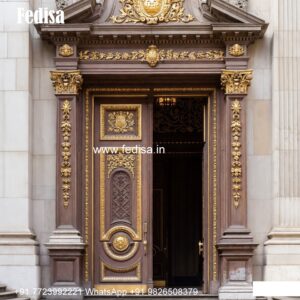 Wooden Carved Door Design Double Flush Door Design No-9034