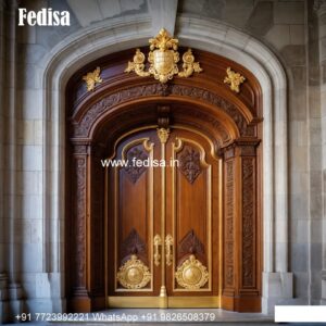 Mahogany Classic Doors Lokhand Jali Design No-9040