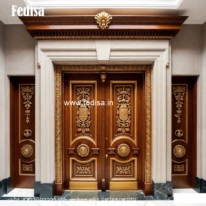 Arch Top Wooden Door Door Piling Design No-9066