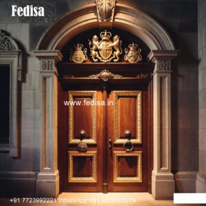 Wooden Carved Door Design Ventilation Door Design No-9116