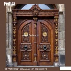 Bungalow Classic Door Design Double Leaf Door Design No-9137