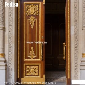 Decorative Wooden Doors Balcony Wooden Door Design No-9145
