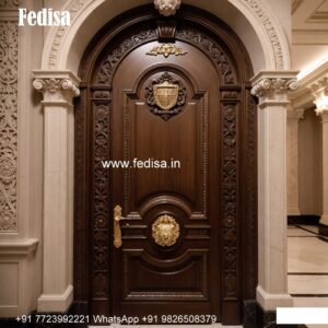 Vintage Wooden Door Door Handle Lock Design No-9153