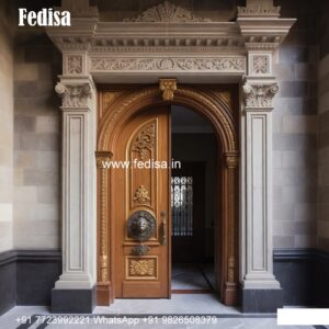 Front Entrance Classic Door Ss Single Door Design No-9175