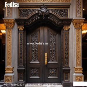 Arch Top Wooden Door Dressing Room Door Design No-9189