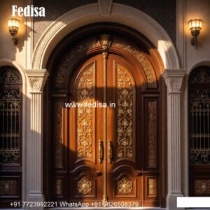 Solid Wood Classic Door Door Double Design No-9202