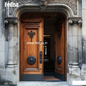 Teak Wood Door Design Modern Round Door Design No-9203