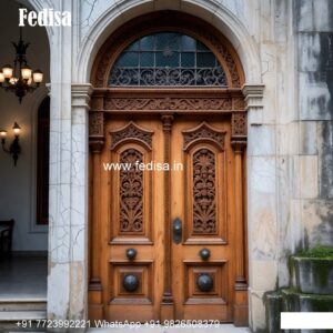 Mahogany Classic Doors New Main Door Design 2026 Steel No-9204