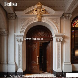 Hardwood Traditional Doors Plain Main Door Design No-9207