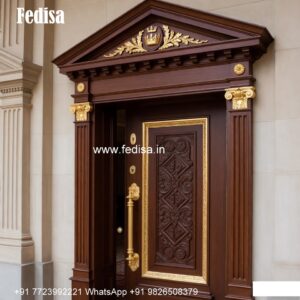 Rustic Classic Door Door Corner Design No-9211