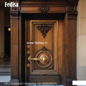 Italian Style Wooden Doors Steel Louver Door No-9214