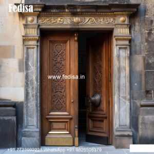 Traditional Carved Wooden Front Door Ideas Lock Design For Door No-9222