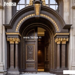 Antique Door Style Main Safety Door Design No-9238