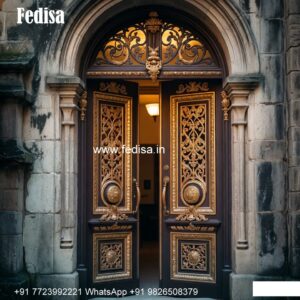Italian Style Wooden Doors Double Door Simple Design No-9255
