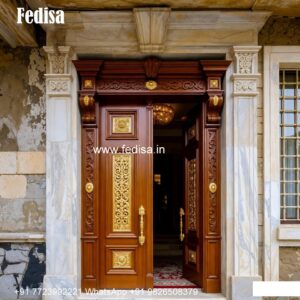 Classic Wooden Main Door Design For Home Welding Door And Window Design No-9262