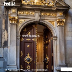 Traditional Carved Wooden Front Door Ideas Pooja Room Entrance Design No-9263
