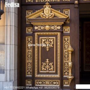 Vintage Wooden Door Designs For Houses Main Door Flower Design No-9265