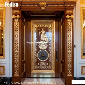 Glass Panel Classic Door Sintex Door Design No-9273